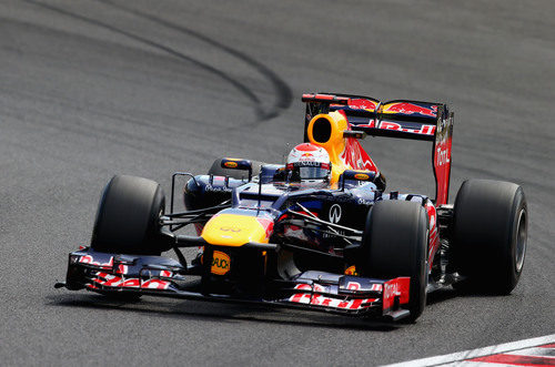 El RB8 de Sebastian Vettel se mostró fuerte en Japón