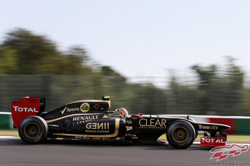 Romain Grosjean clasificó quinto en Japón