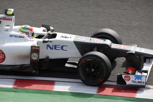 Sergio Pérez salió sexto en la parrilla de Japón