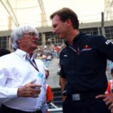 Horner y Ecclestone 