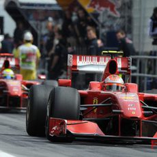 Massa y Raikkonen en España 2009