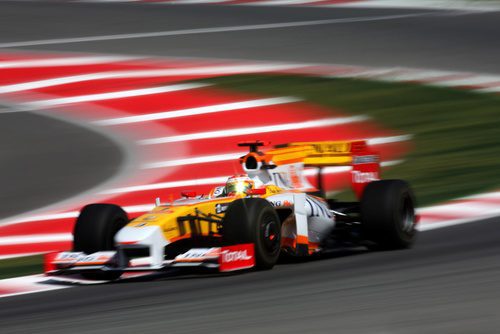 Fernando Alonso en Montmeló