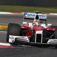 Timo Glock en Montmeló