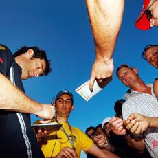 Mark Webber en Montmeló