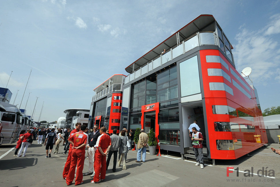 Paddock de Ferrari