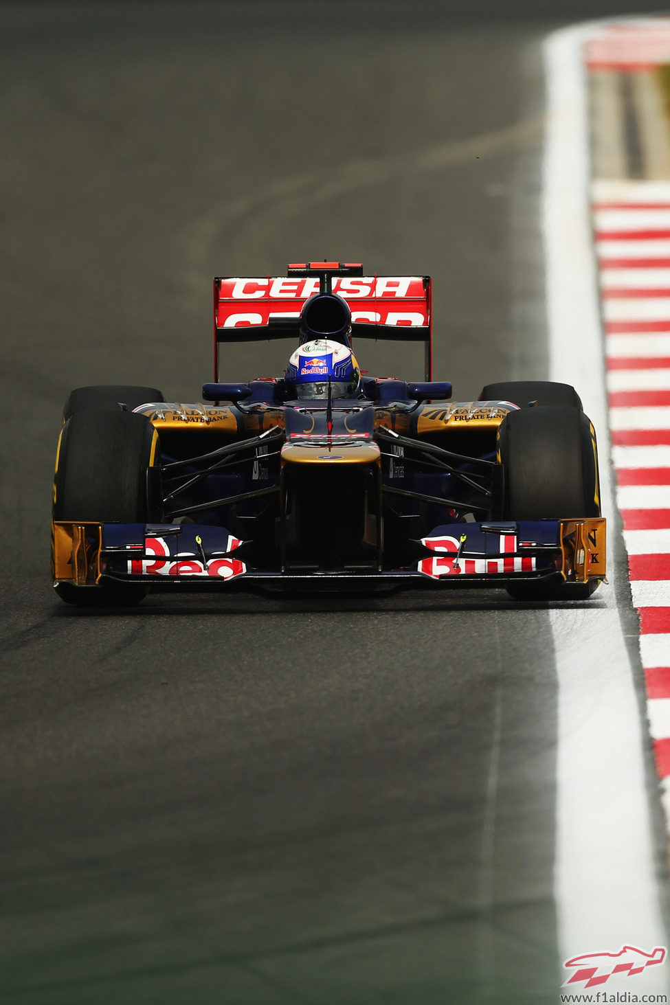 El STR7 de Daniel Ricciardo en el GP de Corea 2012