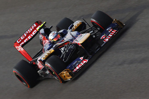 Jean-Eric Vergne con superblandos en su Toro Rosso STR7