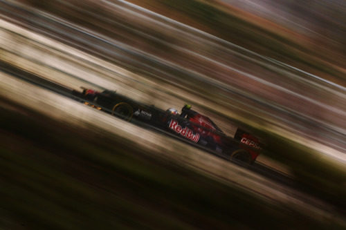 Jean-Eric Vergne a toda velocidad con su STR7 en Yeongam