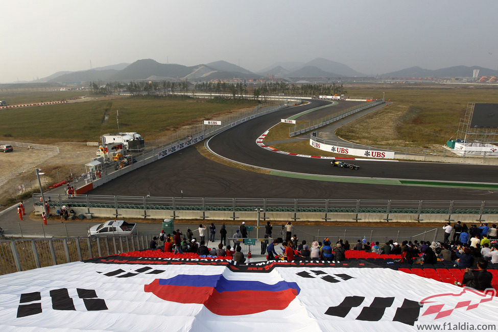 Un Caterham en el circuito de Yeongam, en Corea del Sur