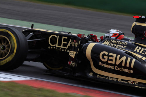 Kimi Räikkönen a bordo de su Lotus E20 en Yeongam