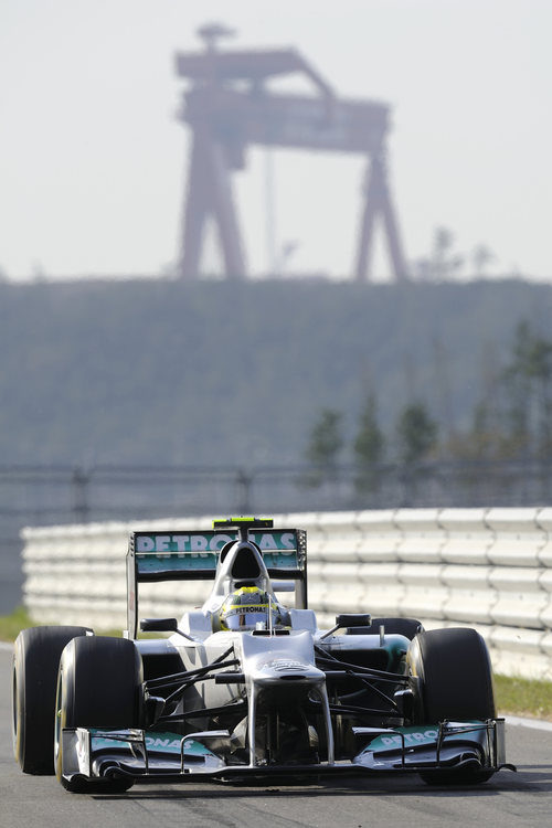 Nico Rosberg en vuelta de formación