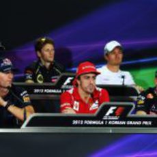 Rueda de prensa de la FIA del jueves en el GP de Corea 2012