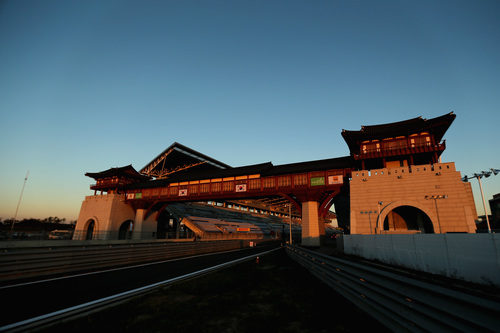 Edificio de boxes del circuito de Yeongam