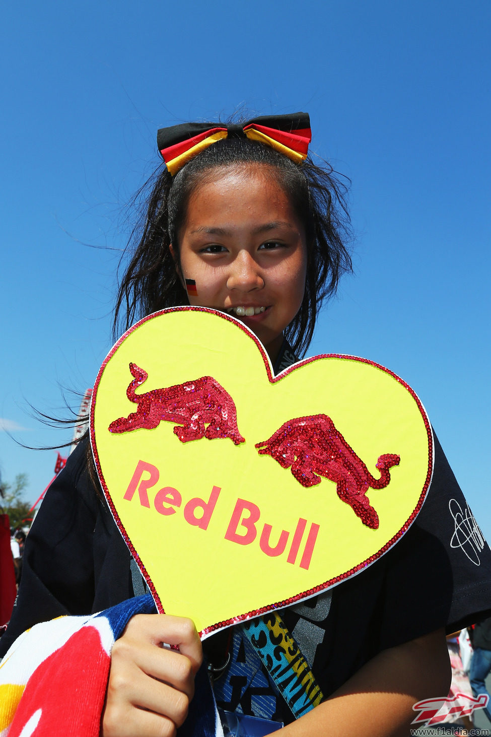 Una fan de Red Bull en Japón