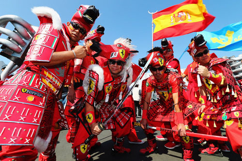 Samurais de Ferrari en Suzuka