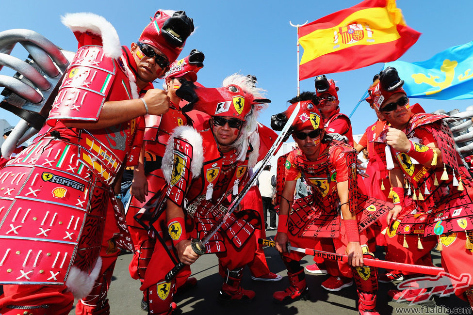 Samurais de Ferrari en Suzuka