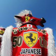 Ferrari muy presente en el circuito de Suzuka