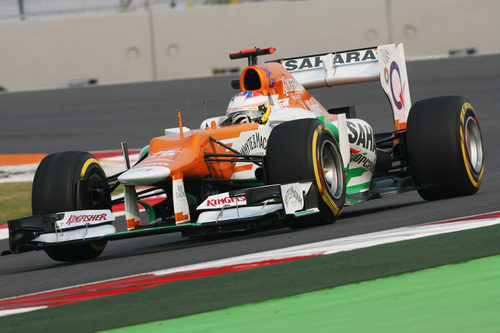 Paul di Resta rueda en el Buddh International Circuit