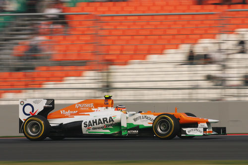 Nico Hülkenberg se sintió muy cómodo durante el viernes en India