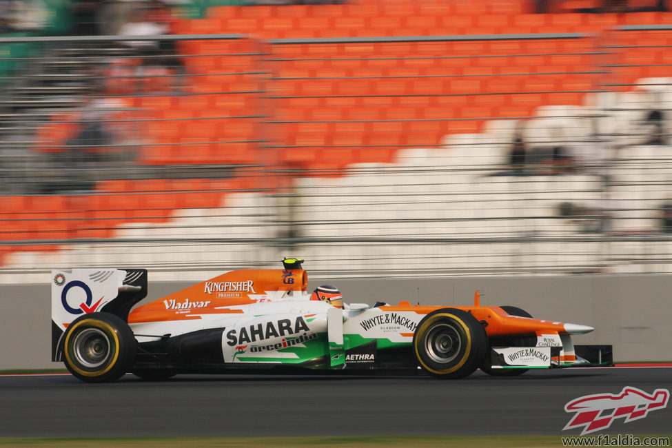 Nico Hülkenberg se sintió muy cómodo durante el viernes en India