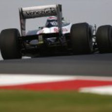 La trasera del FW34 de Pastor Maldonado