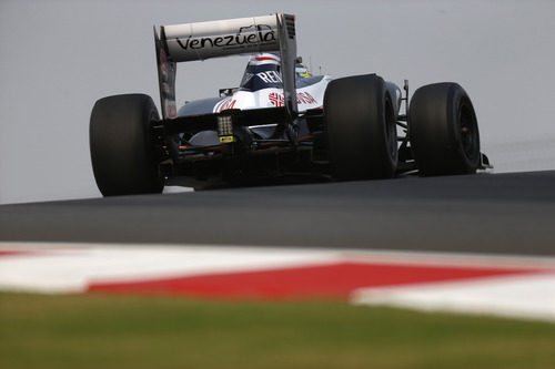 La trasera del FW34 de Pastor Maldonado