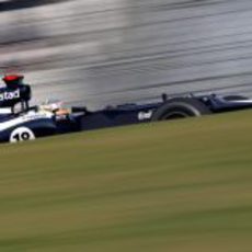 Pastor Maldonado rueda en el Buddh International Circuit