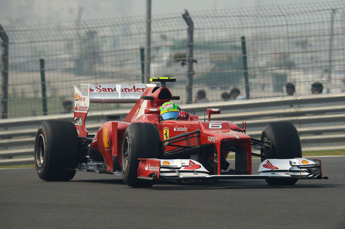 Felipe Massa rueda en el Buddh International Circuit