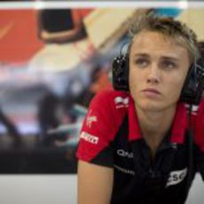 Max Chilton se aburre en el box