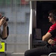 Graeme Lowdon, director ejecutivo de Marussia, posando