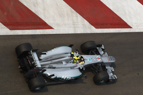 Nico Rosberg consiguió pasar a la Q3 con su Mercedes