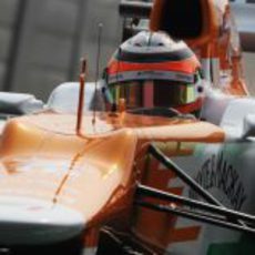 Nico Hülkenberg al volante del VJM05