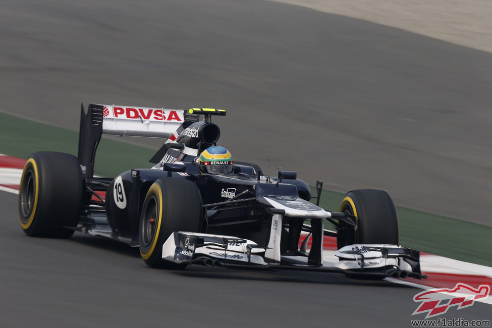Bruno Senna rueda con el blando en la Q2 de India