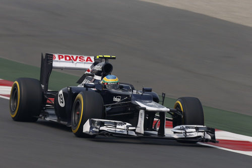 Bruno Senna rueda con el blando en la Q2 de India