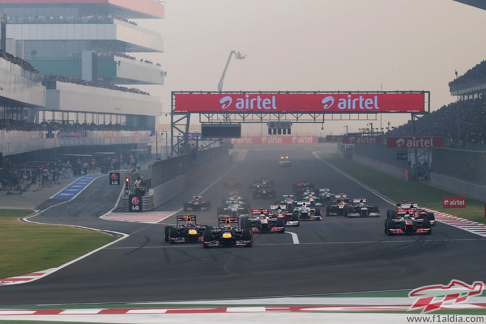 Salida del GP de India 2012