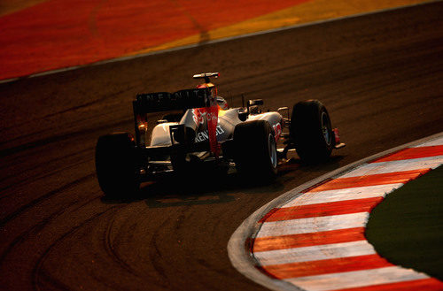 Sebastian Vettel en la carrera del GP de India 2012