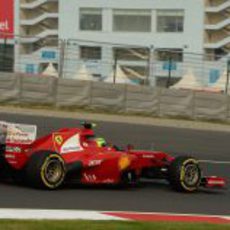 Felipe Massa rueda con el blando en el circuito de Buddh