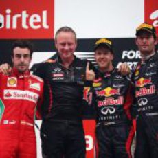 Podio del GP de India 2012