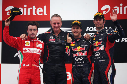 Podio del GP de India 2012