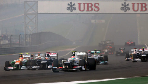 Salida del Gran Premio de India 2012