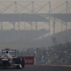 Kamui Kobayashi con el C31 en India