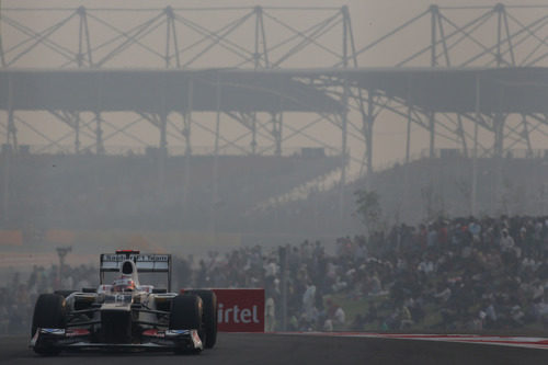 Kamui Kobayashi con el C31 en India