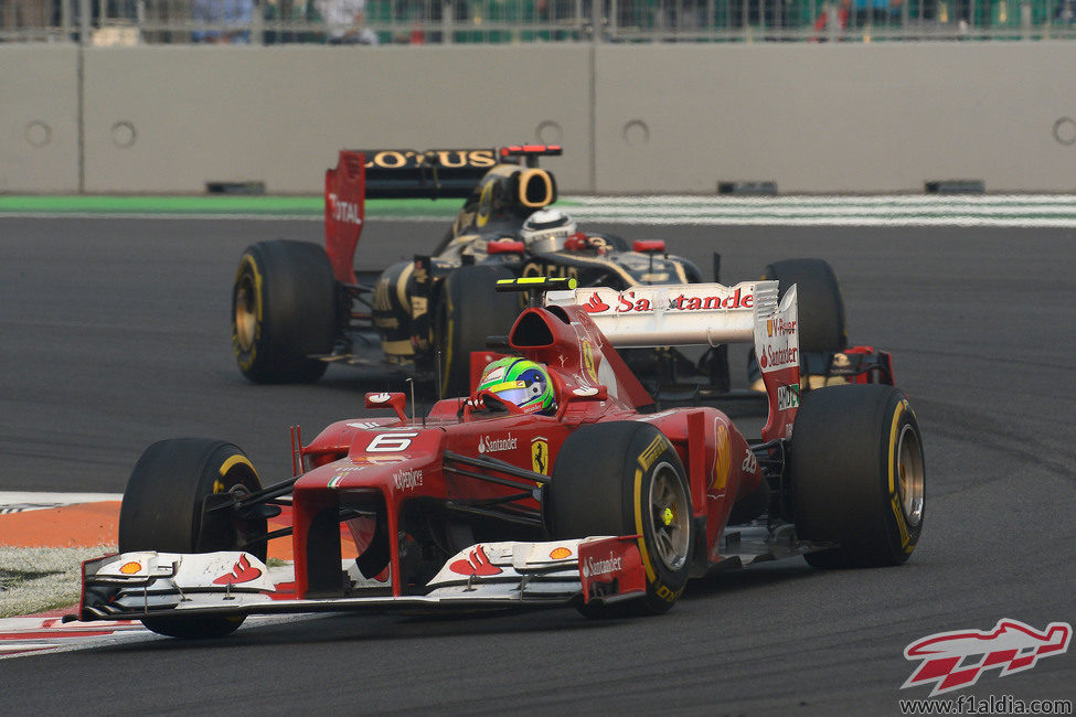 Felipe Massa mantuvo a raya a Kimi Räikkönen durante toda la carrera