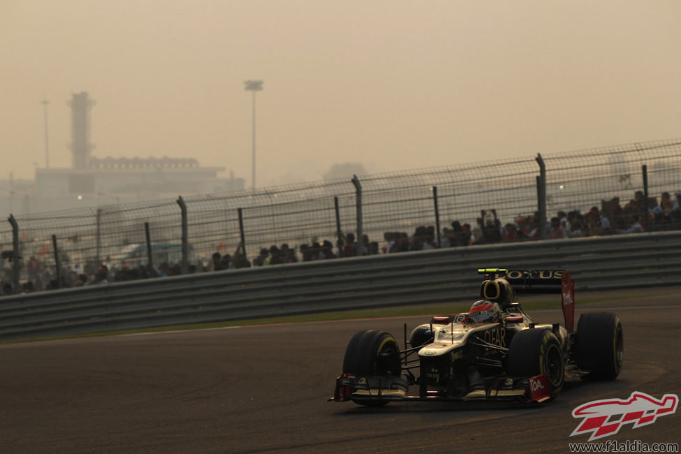 Romain Grosjean terminó noveno en India