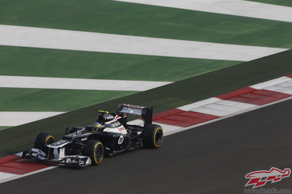 Bruno Senna logró un punto en el GP de India 2012