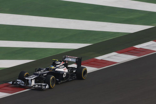 Bruno Senna logró un punto en el GP de India 2012