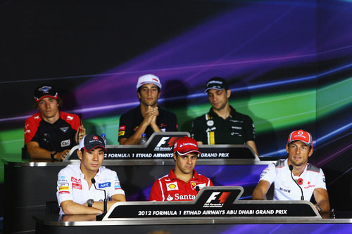 Rueda de prensa de la FIA del jueves en el GP de Abu Dabi 2012