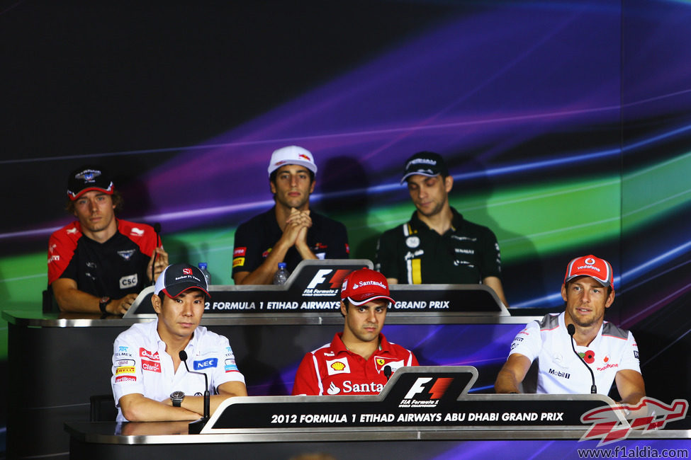 Rueda de prensa de la FIA del jueves en el GP de Abu Dabi 2012