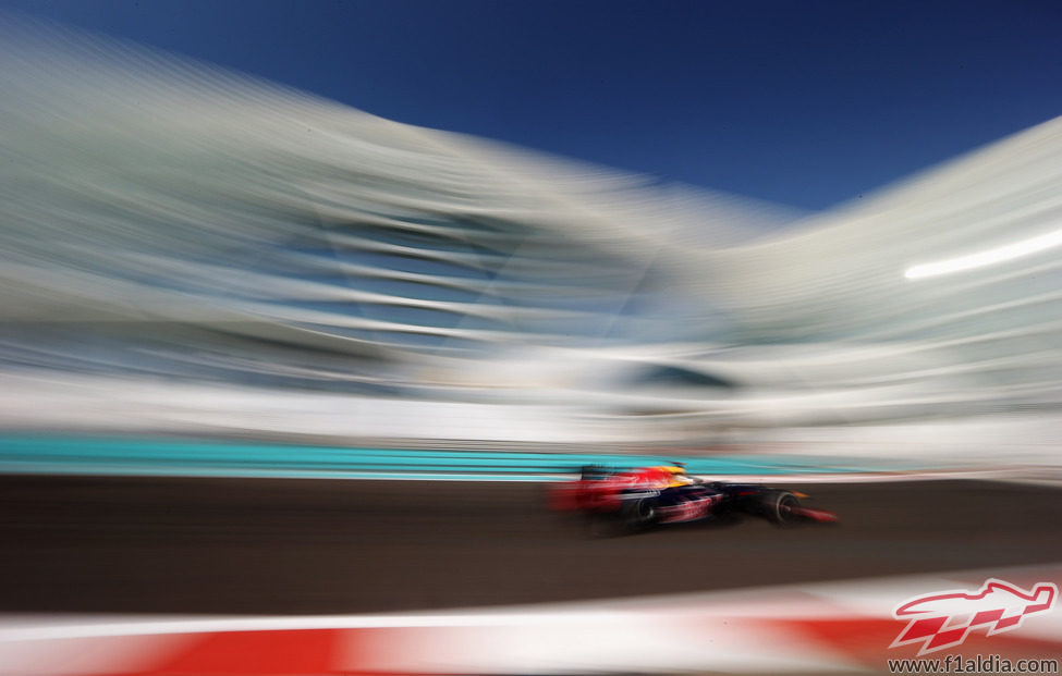 Sebastian Vettel en los libres del GP de Abu Dabi 2012