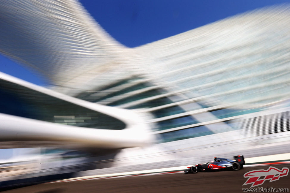 Jenson Button en los libres del GP de Abu Dabi 2012